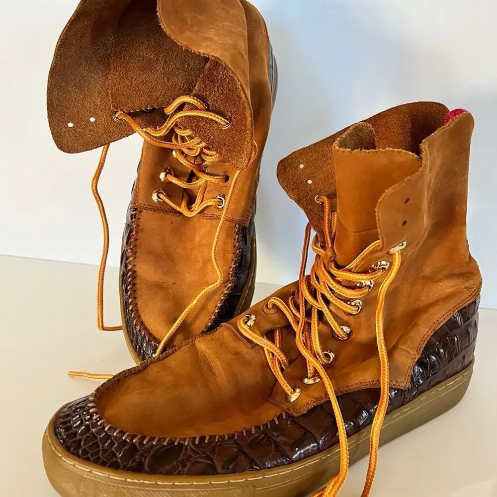 PRSVR men’s size 9 leather lace up high top
